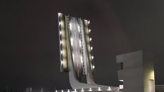 The night before the grand opening of the Gull Wing Bridge Lowestoft [upl. by Nairam]