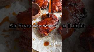 Air Fryer BBQ Chicken Thighs 😋 shorts airfryerrecipes [upl. by Ynamrej632]