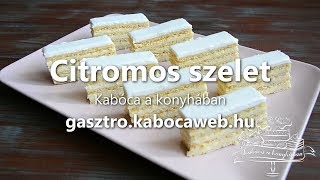 Citromos szelet recept videó  Kabóca a konyhában [upl. by Akahs]