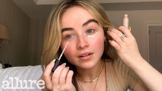 Sabrina Carpenters 10 Minute Makeup Routine For Natural Light  Allure [upl. by Elana311]