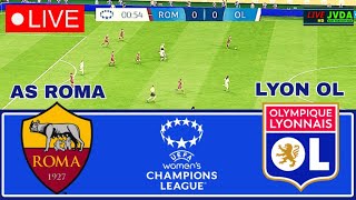 AS ROMA vs Olympique Lyonnaise  UEFA Womens Champions league Full Match All Goals  FC25 [upl. by Ueihttam551]