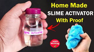 how to make slime activator 100 working with proof  how to make slime activator at home [upl. by Ginnie336]