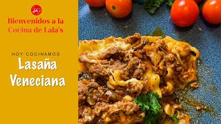 Receta Lasaña Veneciana [upl. by Georgeanna105]