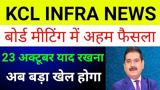 Kcl Infra Share Latest News 🔴 Kcl Infra Projects Kcl Infra Share Price Kcl Infra [upl. by Etnaihc637]