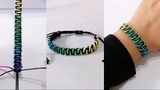 👉TUTORIAL Haz esta Pulsera que parece complicada pero son Sencillas Aprende este patrón secreto [upl. by Codie]