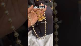 trending buttalu pearlsets haram latest onegramgoldjewellery [upl. by Oidivo]