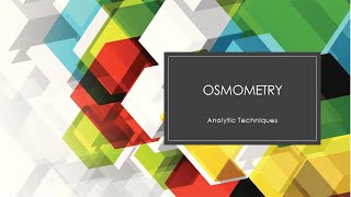 Lab Instrumentation Osmometry [upl. by Braden]