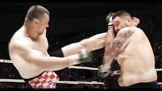 Новый бой Мирко Крокопа после травмы  Прилетело с локтя  New fight Mirco Cro Cop [upl. by Basir618]