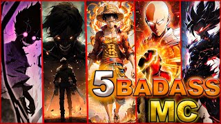 Top 5 Anime with Overpowered Main Characters  MustWatch Recommendations 2024 [upl. by Lehcem59]