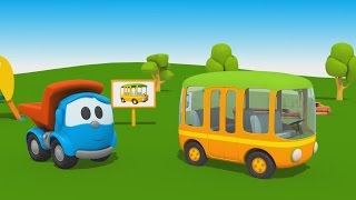 Cartoni Animati per Bambini  Camioncino Leo Junior come si fa un autobus [upl. by Irotal494]