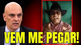 MESMO FORAGIDO ROQUE SALDANHA GRAVA NOVO VÍDEO DESAFIANDO ALEXANDRE DE MORAES [upl. by Antin]