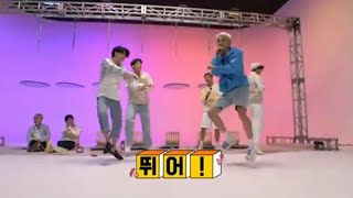 BTS dancing to Gangnam Style  BTS Karaoke [upl. by Ayal]