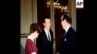 SYND 25173 KING BAUDOUIN AND QUEEN FABIOLA MEET EEC MINISTERS [upl. by Ahsiema]