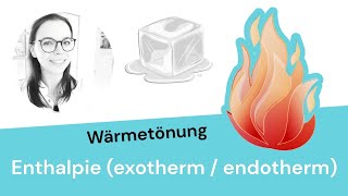 Anorganische Chemie Wärmetönung  exotherme und endotherme Reaktionen [upl. by Elehcin]