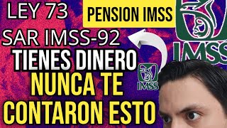 Cobra Dinero de tu PENSION IMSS ley 73 el Ahorro que no sabias que Tienes SARIMSS 92 [upl. by Nairehs]