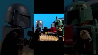 The Mandalorian vs Boba Fett lego starwars legostarwars stopmotion themandalorian brickfilm [upl. by Leslee748]