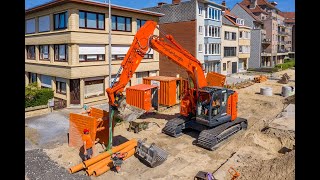 Kobelco SK380SRLC voor Vanlerberghe [upl. by Nirtiak]