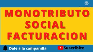 🚀COmo HACER FACTUra ONLINE  MONOTRIBUTO SOCIAL  Parte IV  noticiasanses ‼️‼️ [upl. by Bhayani]