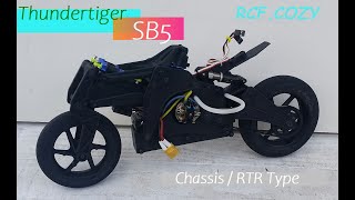 RC Motorcycle Thundertiger SB5 TEST RUN  Brushed 11T Motor 2SLipo 25C  Gear 23T 82T [upl. by Attirb]