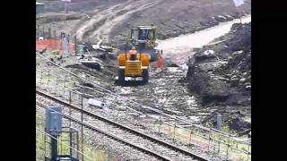 Borders Railway Waverley route building begins at Millerhill [upl. by Anomor]