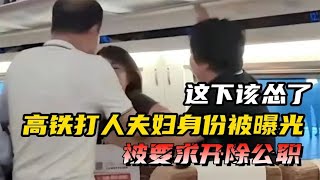 这下该怂了！高铁打人夫妇身份被曝光，被要求开除公职【光阴纪实】 [upl. by Bale]