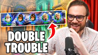 DOUBLE TROUBLE IS HILARIOUS  OVERWATCH 2 QUICK PLAY HACKED [upl. by Ajup]