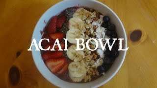 Acai Bowl Recipe  Healthy Breakfast [upl. by Nibram]