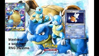 Deck Blastoise EX e seaking RNG Pokémon TCG Pocket [upl. by Hoi]