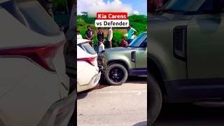 Defender hitting Kia Carens on Road manishbhardwaj landroverdefender kiacarens2024 shorts [upl. by Ysnil]