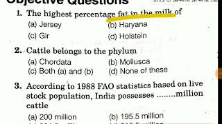 Animal Husbandry 20 most important questions  ICAR  Pashudhan Prasar adhikari  Agriculture [upl. by Annaigroeg]