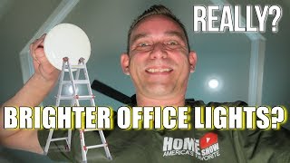 I wanted BRIGHTER Office Light Bulbs  LED  Recessed Lights [upl. by Otsuaf]