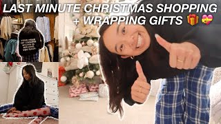 LAST MINUTE CHRISTMAS SHOPPING  WRAPPING GIFTS  Vlogmas Day 23 [upl. by Mcgaw]