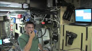 Space Station Crew Uses HAM Radio to Call Earth [upl. by Alicsirp693]