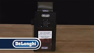 DeLonghi How To Grind Espresso Coffee KG79 Burr Grinder [upl. by Korry224]