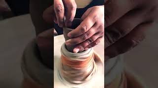 Mitti ke bartan Burnishing clay pottery shorts shortsfeed youtubeshorts [upl. by Wye732]