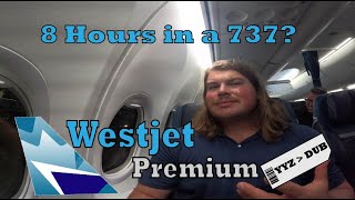 I Spent 8 Hours Crossing the Atlantic on a 737 Westjet Premium Narrowbody Jet Toronto to Dublin [upl. by Saiasi749]