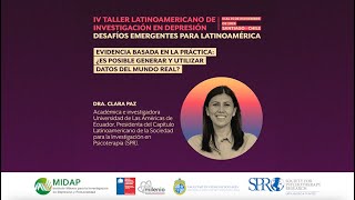 IV Taller Latinoamericano de Investigación en Depresión  Clara Paz [upl. by Leese158]