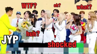 NMIXX shocked reactions when JYP surprised them after winning first in Music Show [upl. by Gisser]