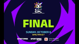 Watch the CPL T20 FINAL LIVE  SUN Oct 6  on SportsMax SportsMax Cricket and SportsMax App [upl. by Azarria970]