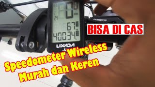 Speedometer Sepeda Murah Keren Wireless LIXADA  Bisa di Cas [upl. by Ulane]