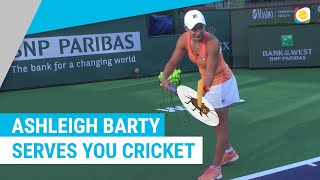 Ashleigh Barty serves you cricket  Stachi meets [upl. by Aedni716]