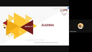 Álgebra  Semana 14  Pre San Marcos Ciclo 2022I [upl. by Japha]