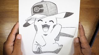 How To Draw Pikachu For Beginners  Easy Tutorial  Pikachu Pokemon Drawing [upl. by Senalda422]