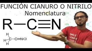 FUNCIÓN QUÍMICA CIANURO O NITRILO NOMENCLATURA  Química Profe Germán [upl. by Adolphe]