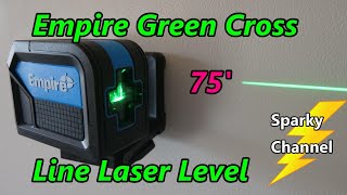 Empire eLGC 75 Green SelfLeveling Cross Line Laser Level Review [upl. by Atinihs]