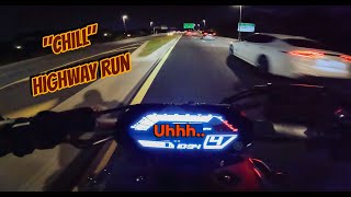 016  Night Run with TUNED MT07 QuickShifter  Full Exhaust [upl. by Harvison]