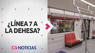 Así sería una eventual extensión de línea 7 en el Metro Proponen unir Renca y Lo Barnechea [upl. by Akahc]