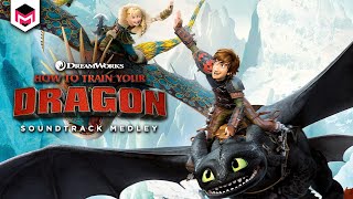 How to Train Your Dragon  Soundtrack Medley feat Where No One Goes Film Version [upl. by Adnirod]