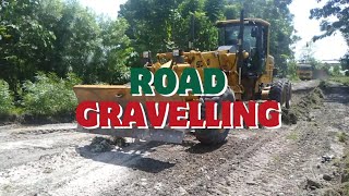 Road Gravelling in Brgy Tibungku Davao City Operating Heavy Equipment [upl. by Akeimat]