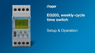 Tutorial The EG203 weeklycycle time switch [upl. by Arytas611]